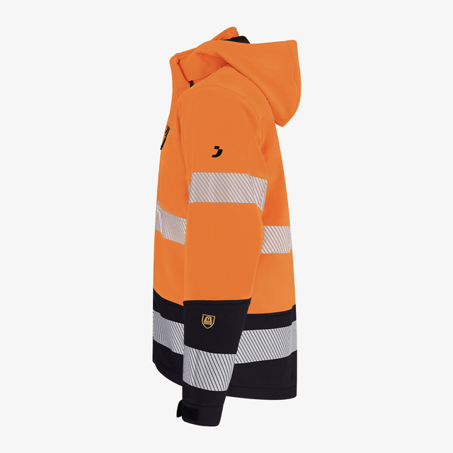 Scuti HiVis-Softshelljacke orange – Bild 2