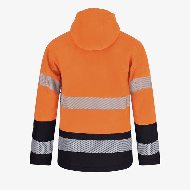 Scuti HiVis-Softshelljacke orange – Bild 3