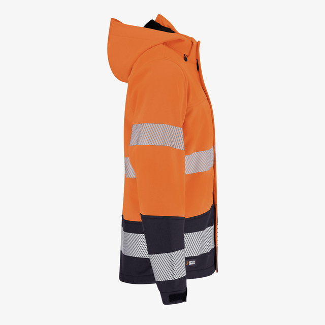 Scuti HiVis-Softshelljacke orange – Bild 4