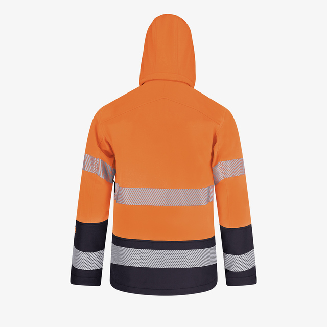Scuti HiVis-Softshelljacke orange – Bild 5