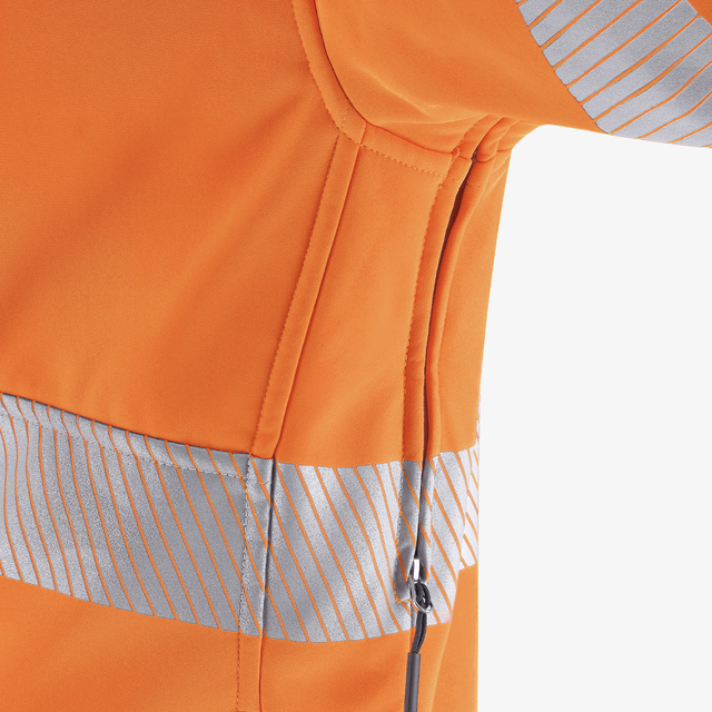 Scuti HiVis-Softshelljacke orange – Bild 6