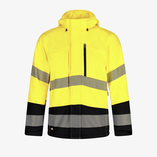 Scuti HiVis-Softshelljacke gelb