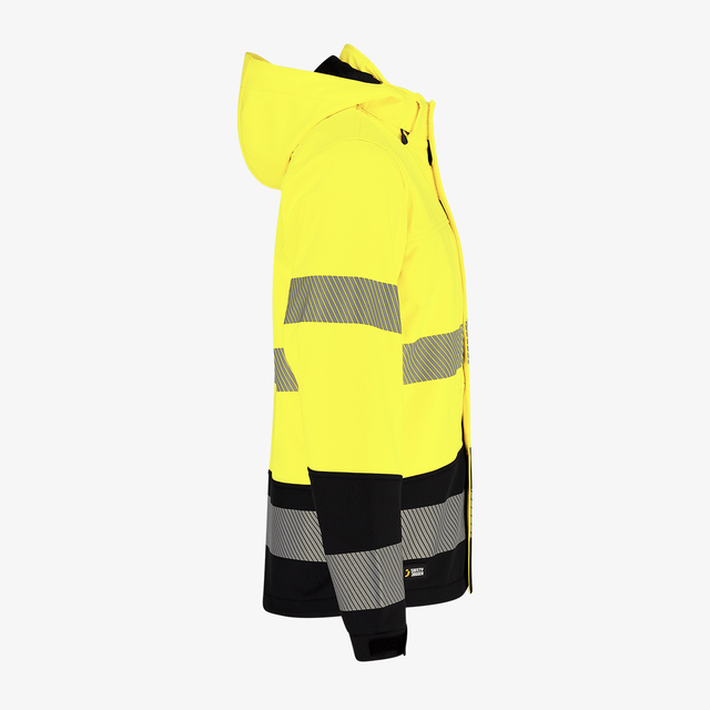 Scuti HiVis-Softshelljacke gelb – Bild 4