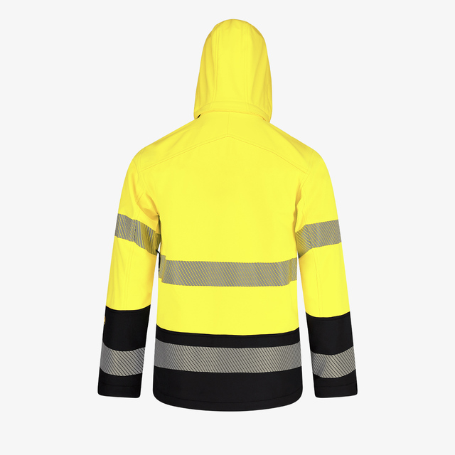 Scuti HiVis-Softshelljacke gelb – Bild 5