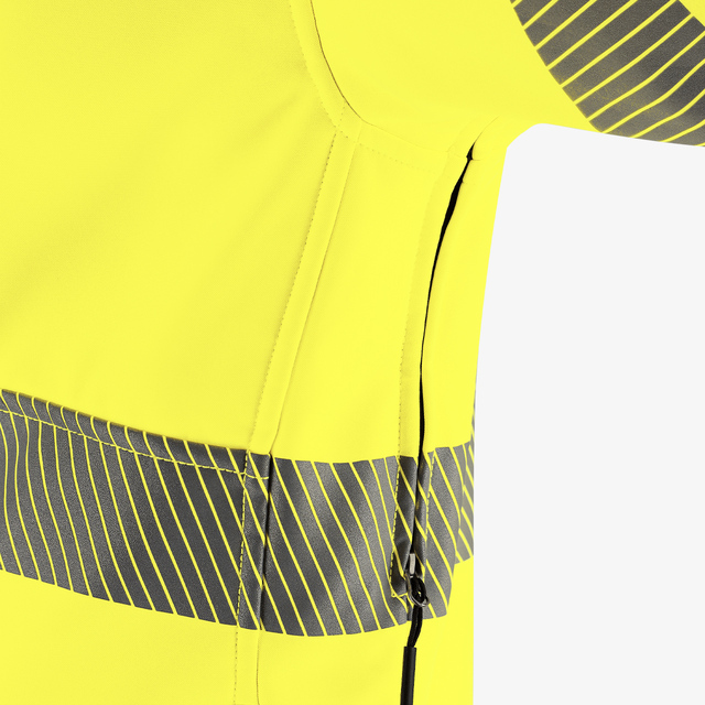 Scuti HiVis-Softshelljacke gelb – Bild 6